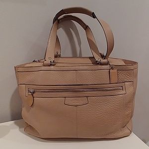 Coach pebbled leather large handbag
